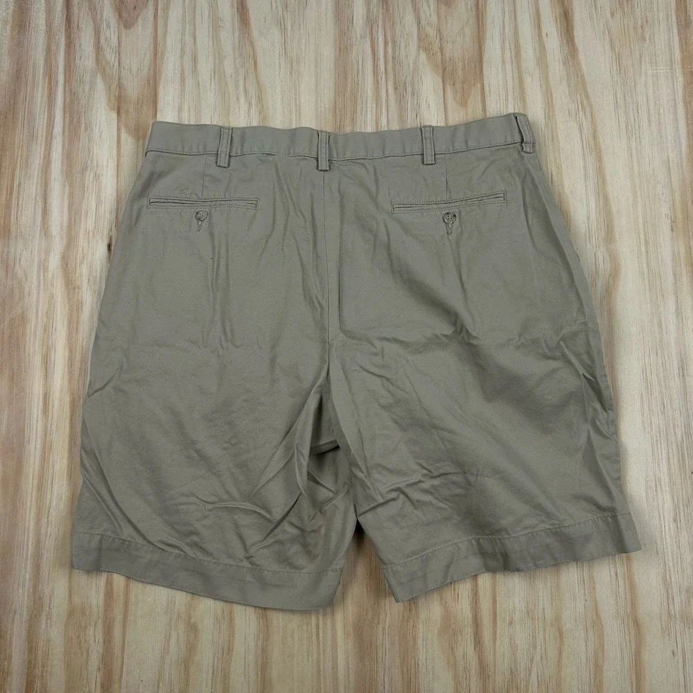 Polo‎ Ralph Lauren Shorts Mens Size 38 GI Fit Drill Khaki Chinos Flat Front Tan